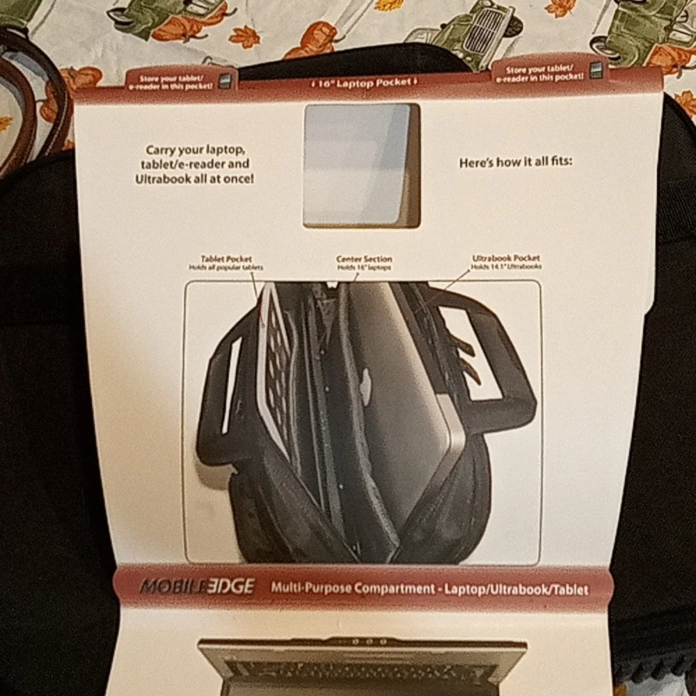 Mobile edge corporate laptop briefcase